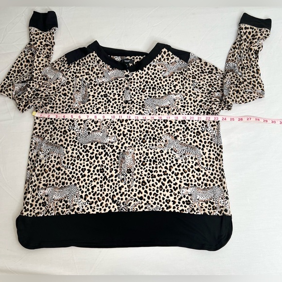 Simply Vera Verawang Women's Bluse Animal Print Size XL - Picture 6 of 8
